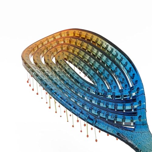 Miniatura 2 de CANDYBRUSH - Cepillo desenredante para cabello húmedo para secado con secador para mujeres, cabello liso, ondulado, fino, cerdas suaves,