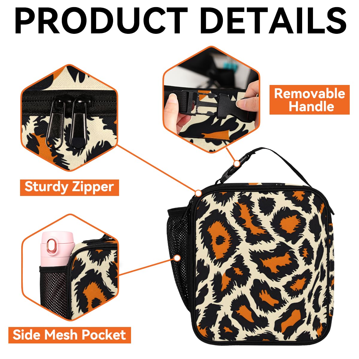 Amazon.com: Cmizedevise Cheetah Print Insulated Lunchbox for Adult