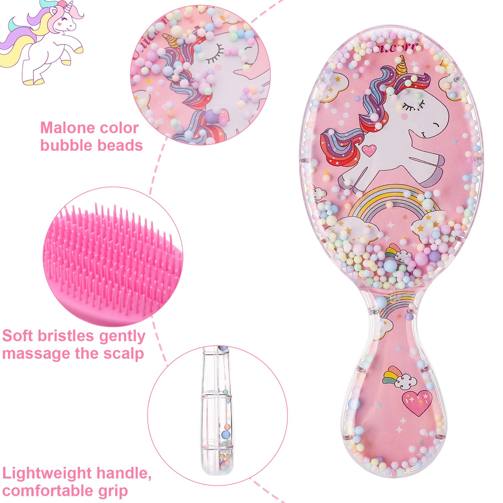 2 Packs Girls Hair Brush Set - Image 3