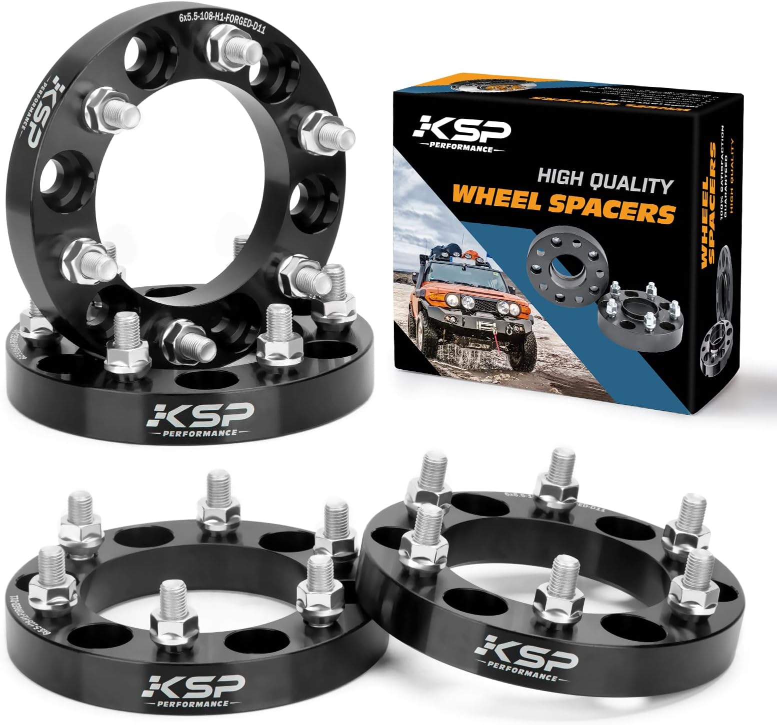 YHTAUTO 5x5.5 Wheel Spacers 1 Inch Fits Ford, Dodge, Jeep