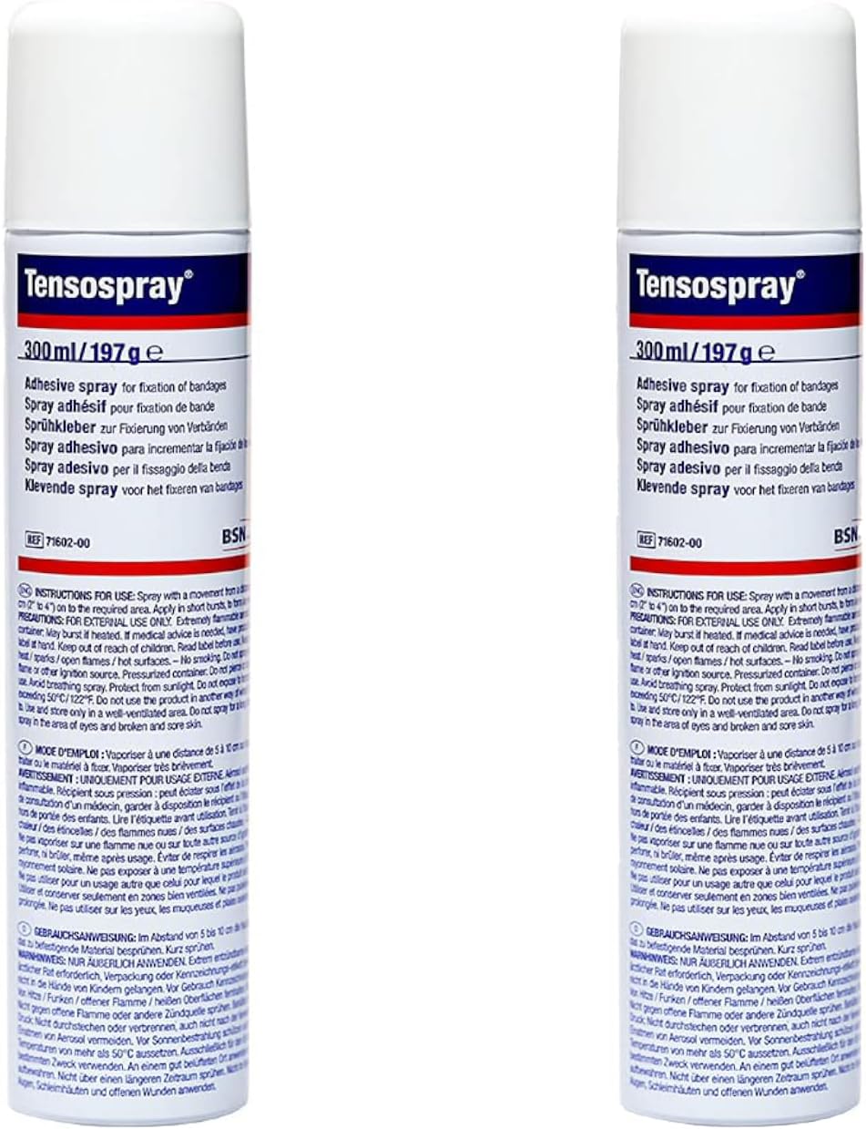 Tensospray - 300ml Pre-tape Adhesive and Skin Protector x 2 Tins