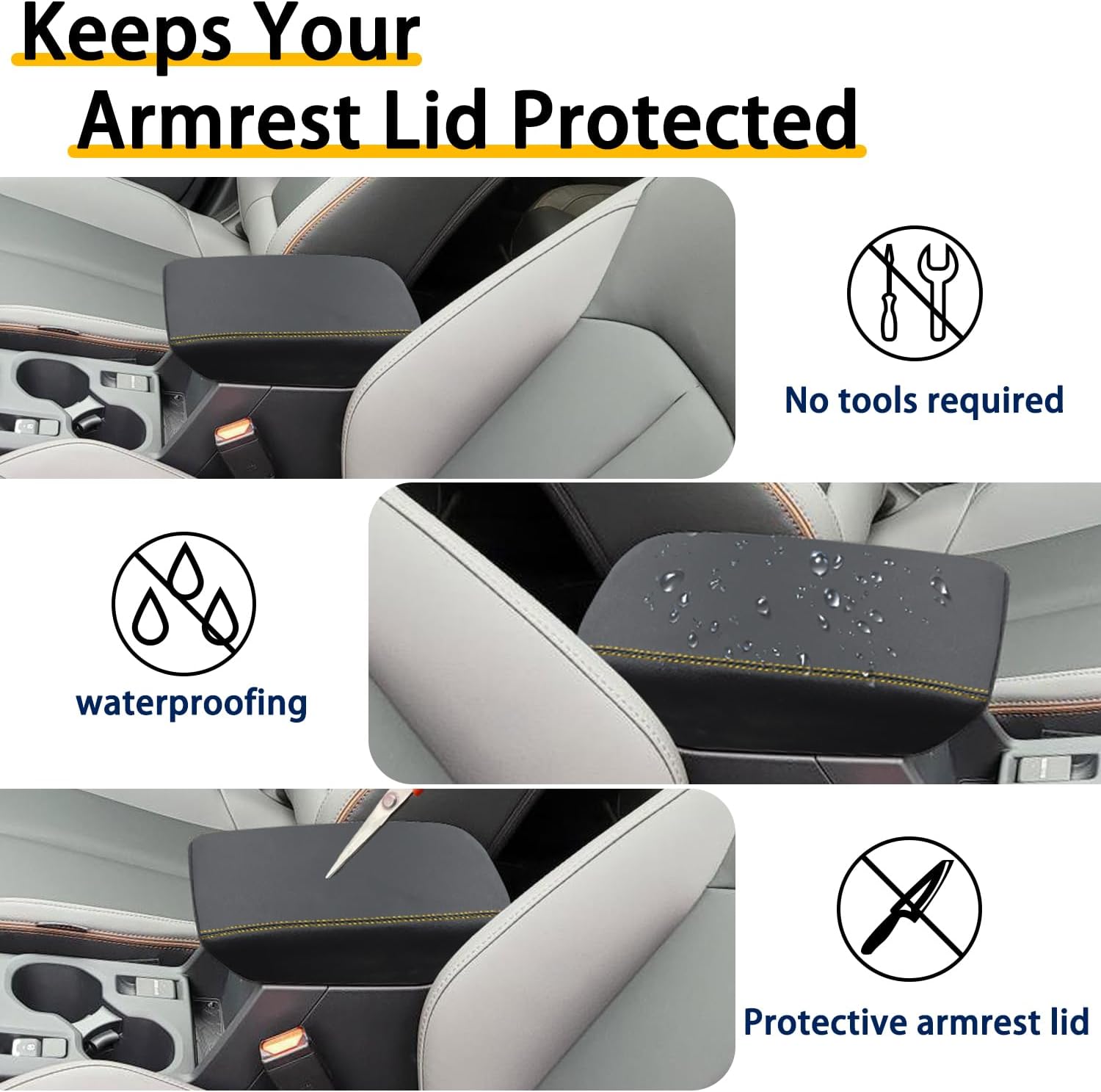 Center Console Armrest Cover for Subaru Forester Accessories 2025 image 4