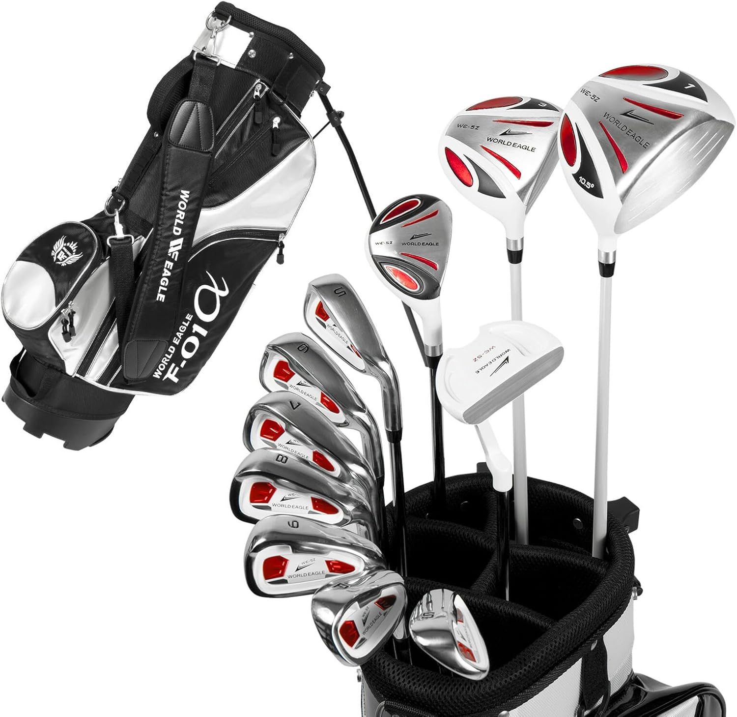 ★初心者向☆SPALDING☆ゴルフクラブセット☆12本☆バッグ付 レンタル] ゴルフ初心者セット メンズ 右用 クリーブランド 11本セット