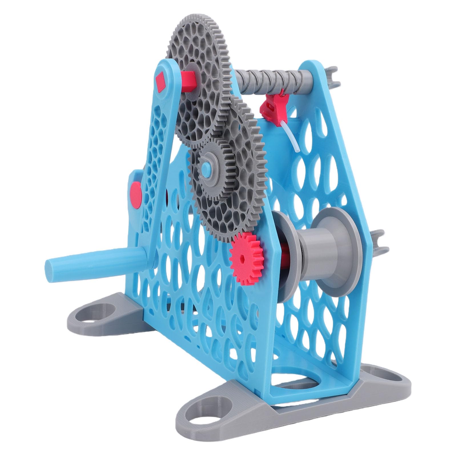 LICAEVEY Korba Ręczna Nawijak żarnika do Drukarki 3D, Odłączana Konstrukcja Modułowa Nawijak żarnika 1 Kg do PLA ABS PETG TPU Nylon Projekty Drukarskie Niebieski