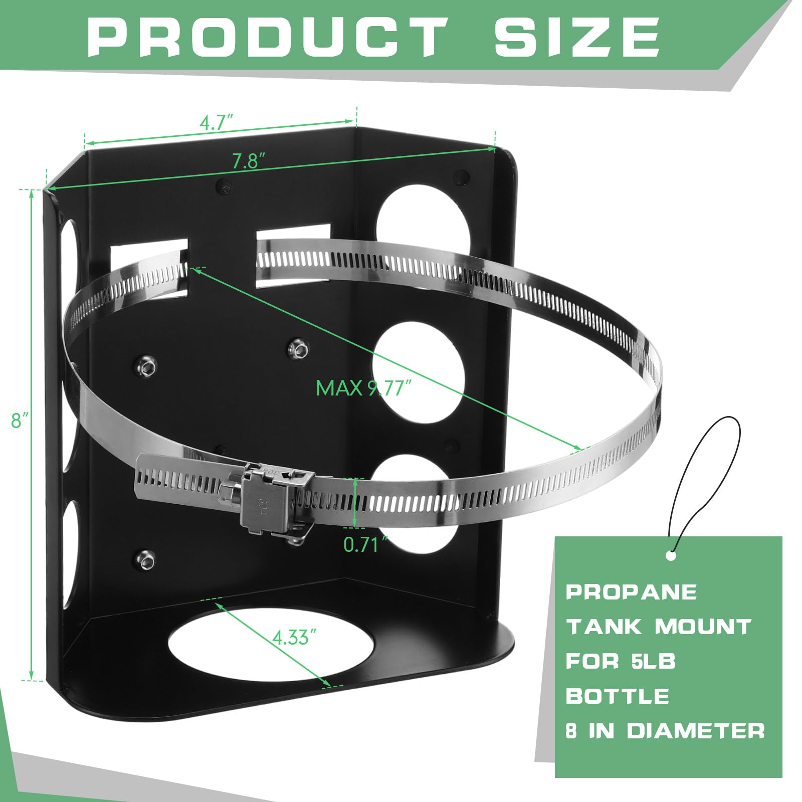 Propane Tank Flame King T-Racks 10LB Mounting Bracket – Secure Holder ...