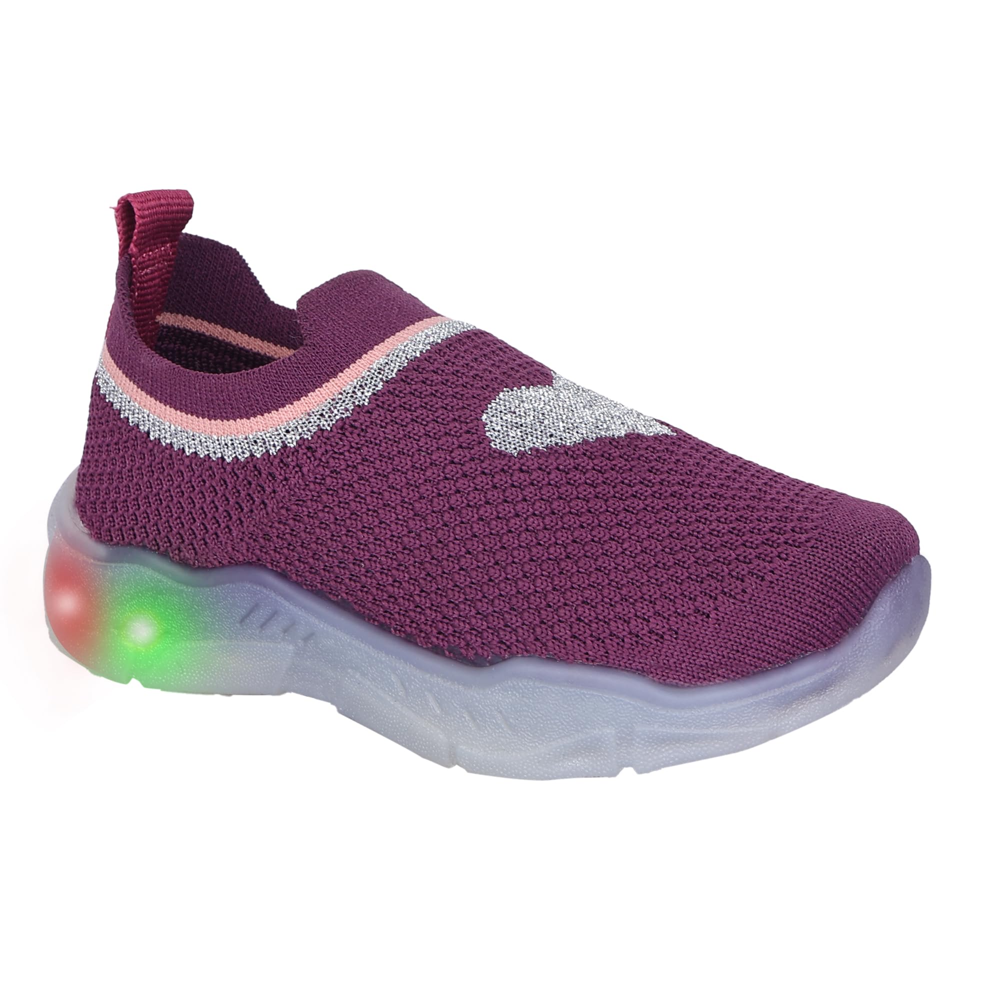 Ariedo LED Light Shoes for Kids, Unisex Fashionable LED Sneakers, Casual Shoes for Boys Girls (NB-KLED-07 Purple) (B0D1G3BXVB) Amazon Price History, Amazon Price Tracker