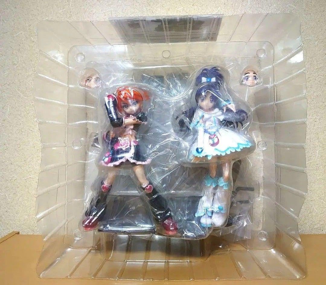 中古】 TAMASHII PREMIER キュアブラック＆キュアホワイト 完成