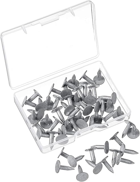 Galvanised Roofing Nails 13 mm Felt Clout Nails Felt Nails for Wood Shed Tiles (Pack of 65g)