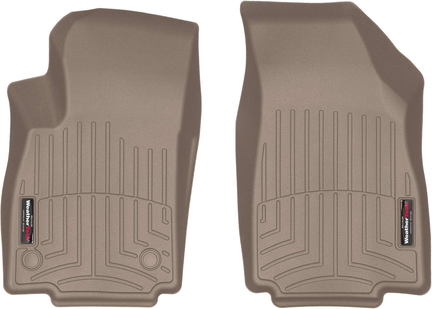 WeatherTech Custom Fit FloorLiners for Chevrolet Trax, Encore, 1st Row (445321), Black