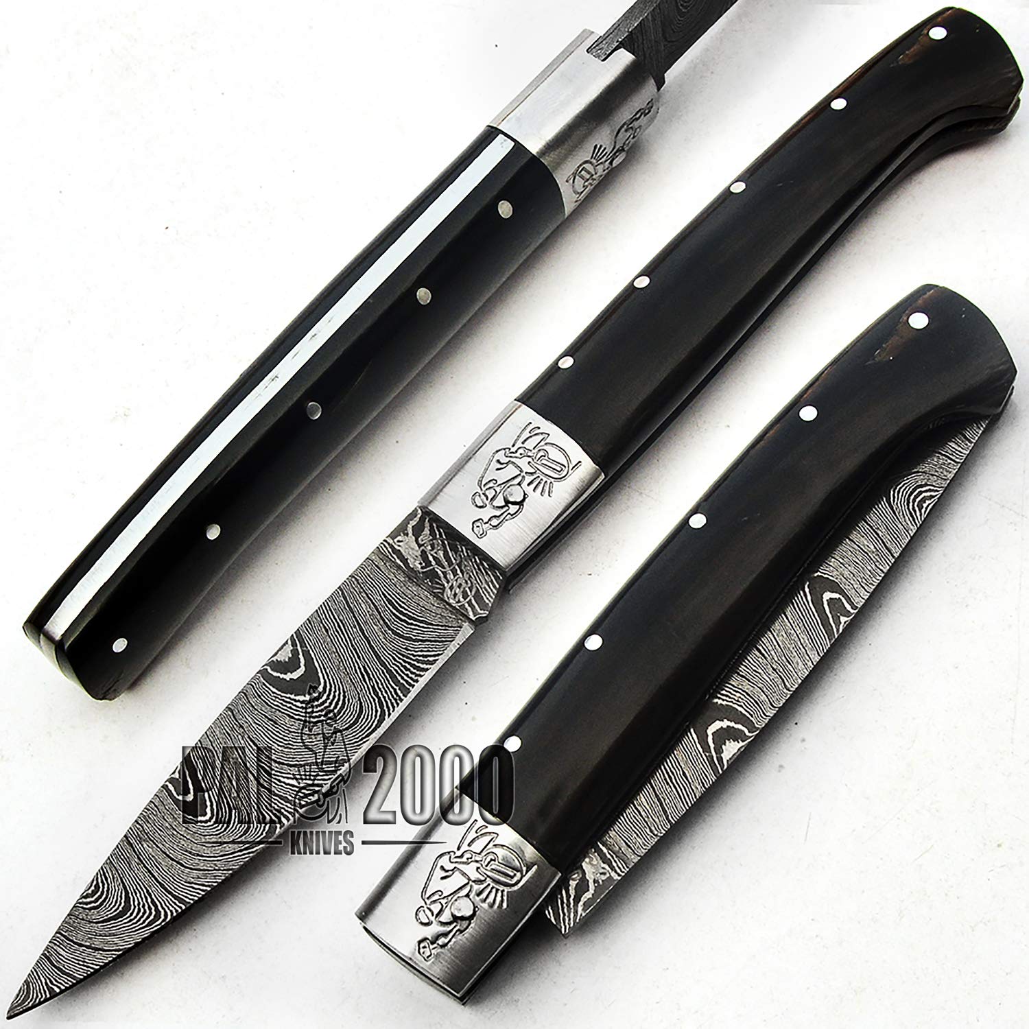 SNRR Coltello in Acciaio Damasco Fatto a Mano con Guaina Bellissima Qualità Superiore Acquista con Fiducia 9711