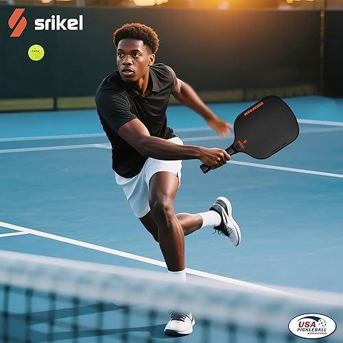 Miniatura 8 de DuraFoam - Paleta de pickleball profesional de fibra de carbono T700, raqueta de núcleo de espuma 100% para disparos consistentes, potencia y control