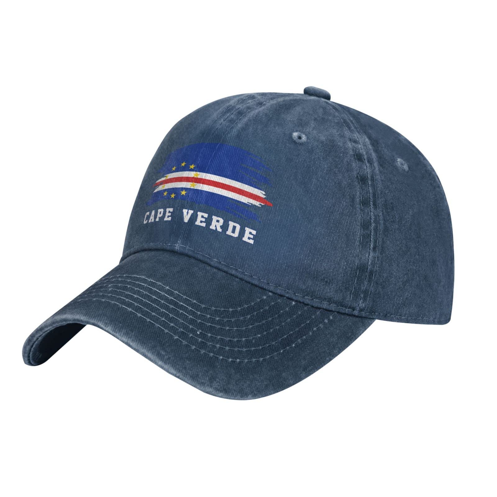 Yingd Unisex #126 Baseball Cap Cape Verde Flag Adjustable Baseball Cap Breathable Sun Hat For Adult Women And Men