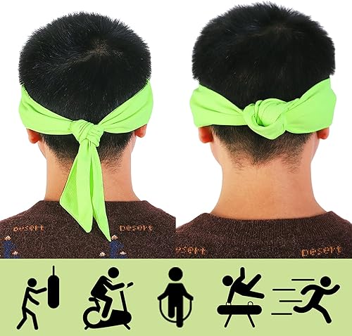 Miniatura 7 de Diademas de entrenamiento para mujeres y hombres, antideslizantes, diademas deportivas, bandas elásticas para el cabello, para yoga, correr,