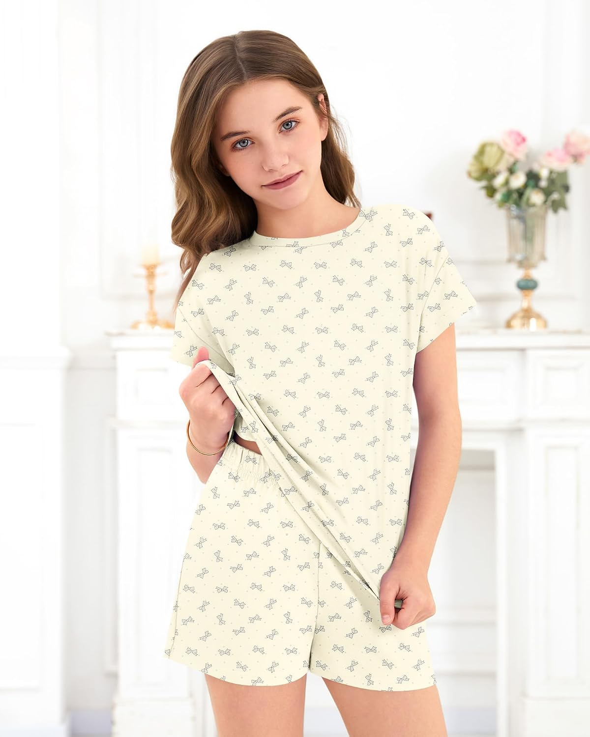Girls Summer 2 Piece Outfits Casual Kids Daily Shorts Sets 2026 New image 4