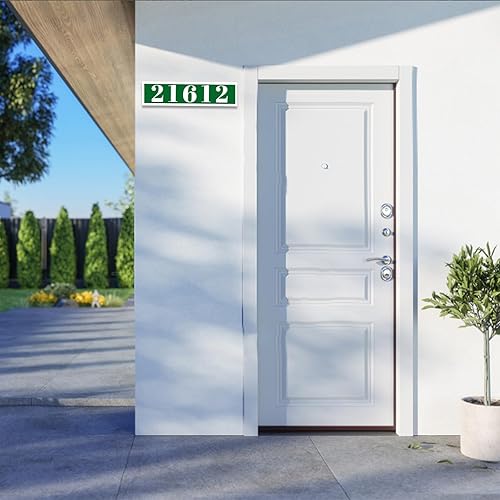 Miniatura 119 de Placa de dirección acrílica personalizada, letrero de dirección horizontal, utilizado para casa, puerta, calle o buzón Hengkuan-2