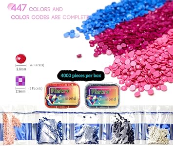 Flatro Red Diamond Art Beads, Color Code 606 Round Resin Drills