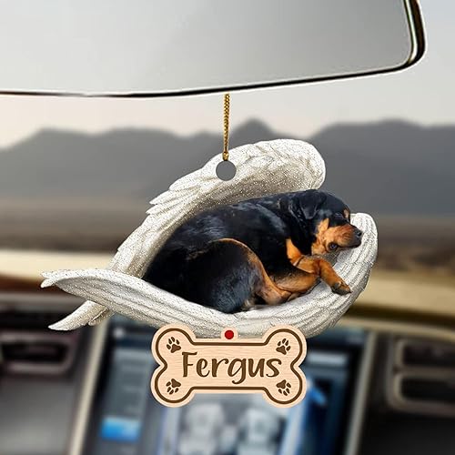 Miniatura 52 de Chihuahua Sleeping Angel - Adorno conmemorativo de acrílico 2D personalizado para perro, regalo para la pérdida de mascotas, regalo de simpatía