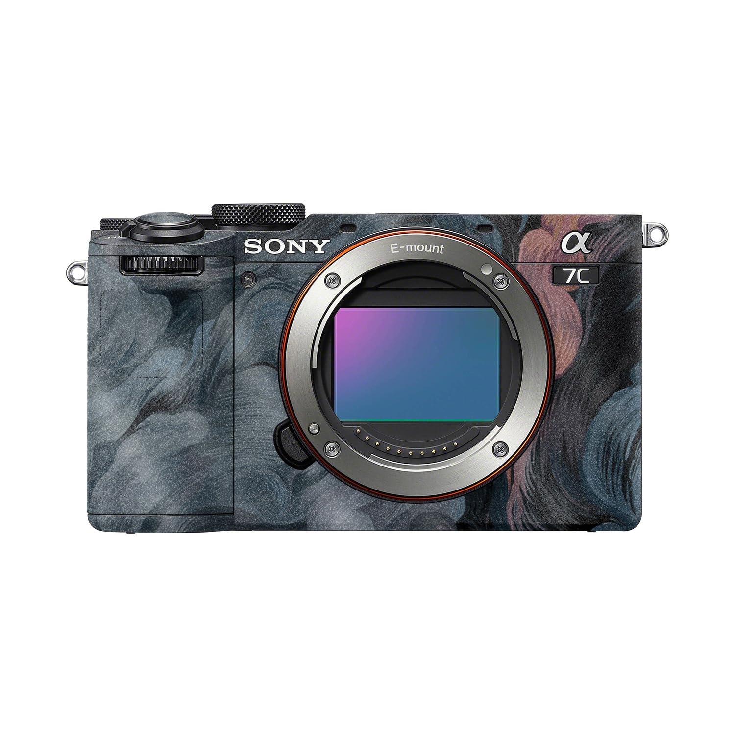 Glossy Glitter Camera Skin Compatible with Sony A7C Mark II (2023) - Storm Cloud - Premium 3M Vinyl Protective Wrap Decal Cover - Easy to Apply | Crafted in the USA by MightySkins