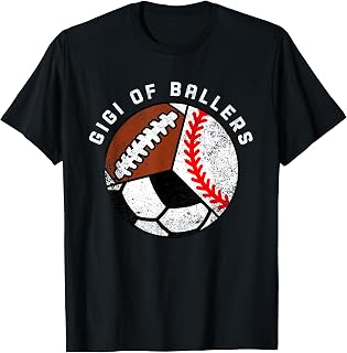 Gigi of Ballers Funny Baseball Soccer Football Gigi T-Shirt