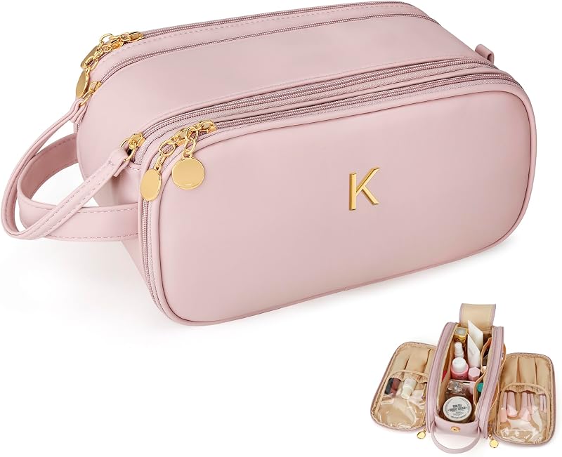 Necessaire de maquiagem e higiene para viagem CLOUDWINGS, Pink, modelo K, Pacote com 1