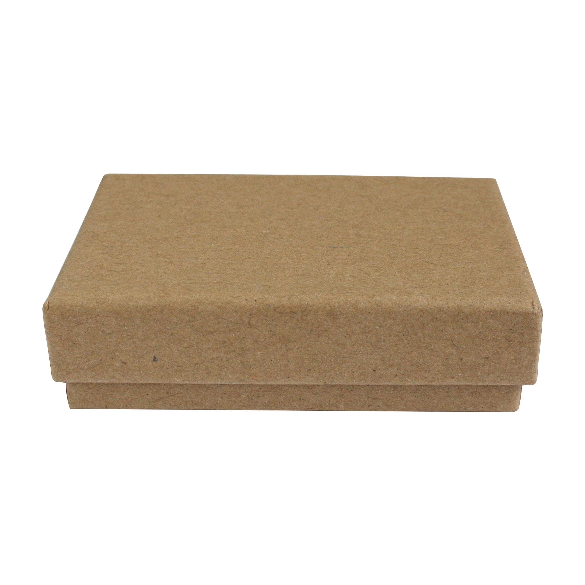 Emartbuy Set of 96 Brown Cardboard Jewellery Pendant Boxes, Ring Boxes, Gift Box for Anniversaries, Weddings, Birthdays Size - 9 cm x 7 cm x 2.5 cm โ image 1