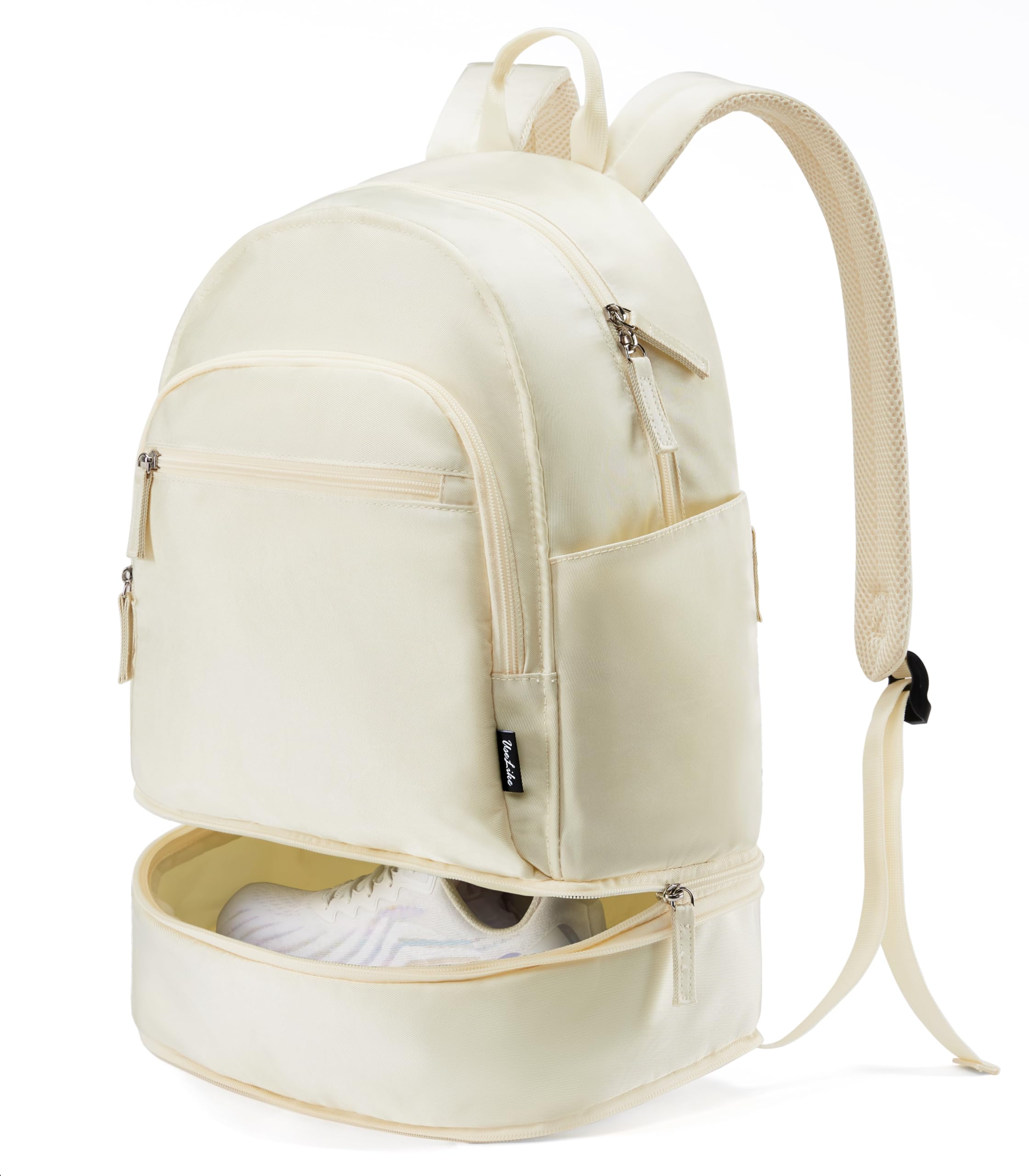 Uselikegym Backpack For Women Small Gym Bag With Expandable Shoe