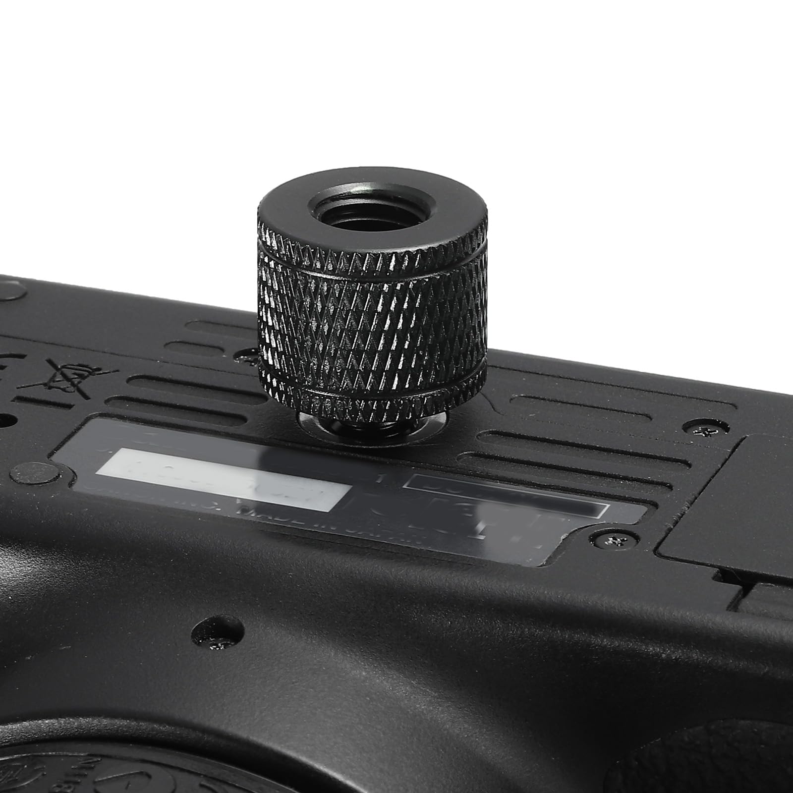 PATIKIL Adapter stojaka mikrofonowego 3/8 żeński na 5/8 męski adapter śrubowy ze stopu aluminium do statywu mikrofonowego czarny 2-pak