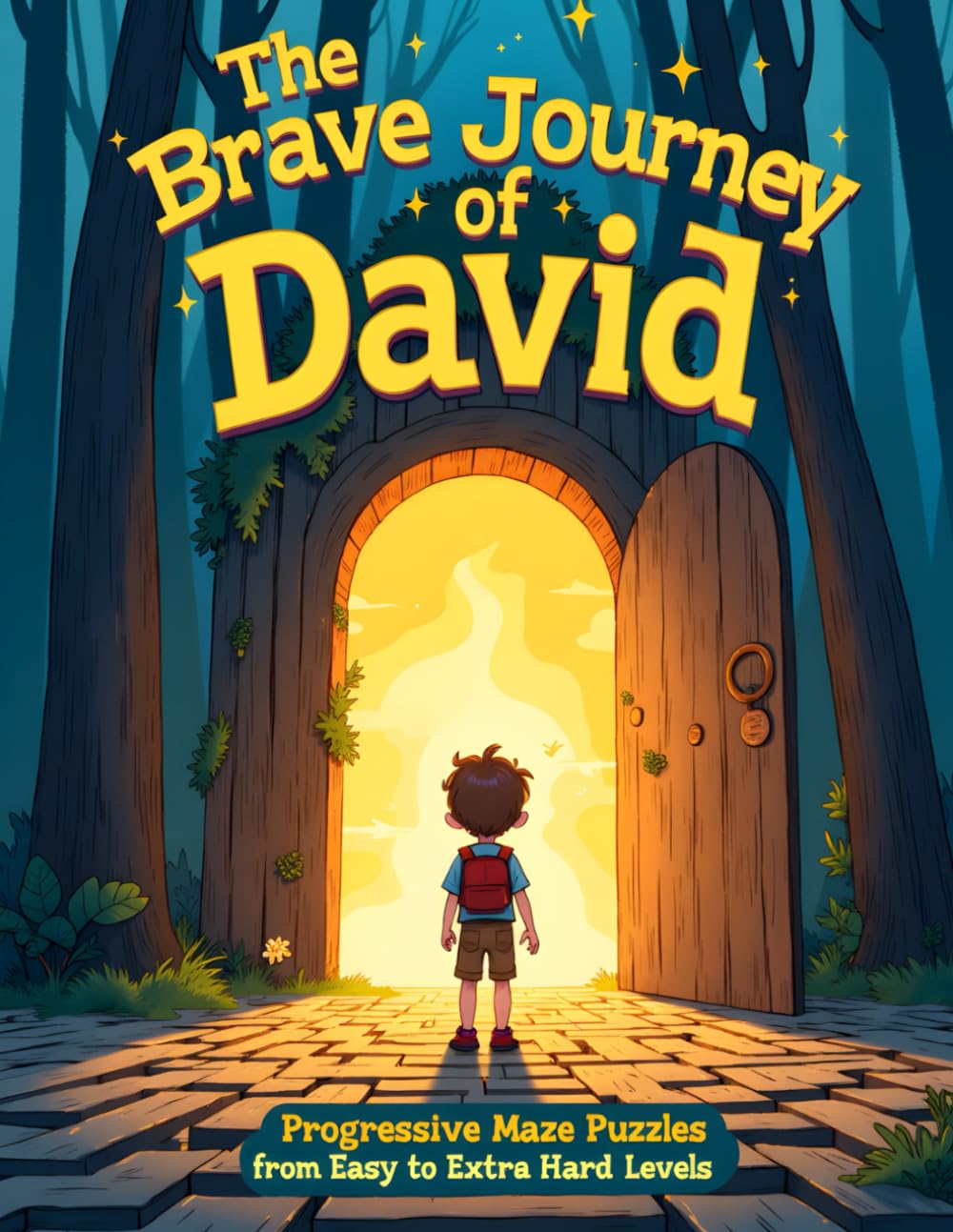 The Brave Journey of David: Progressive Maze Puzzles from Easy to Extra Hard Levels