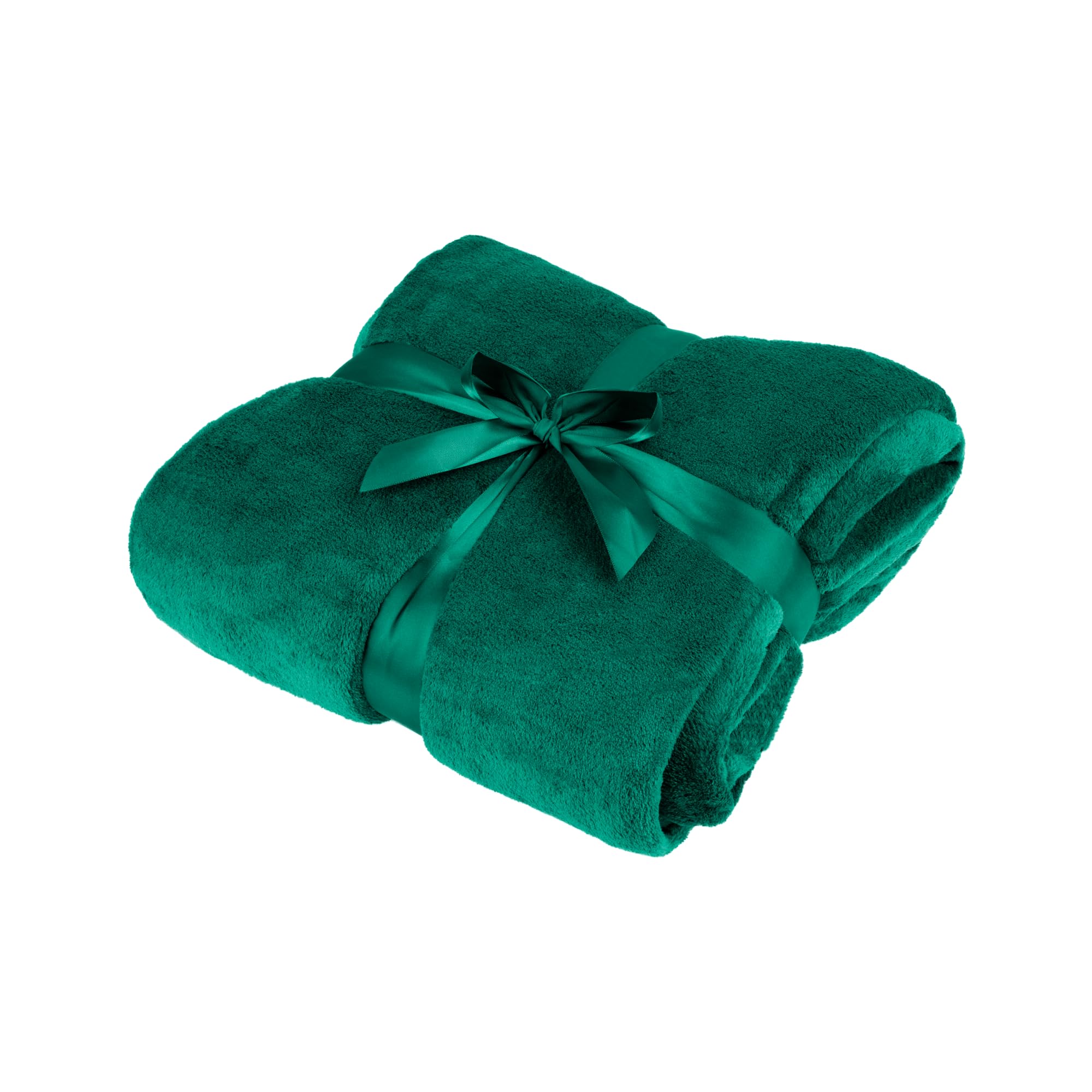 Teesa Koc Polarowy 200x220 cm Zielony Gruby Ciepły TSA8902-2