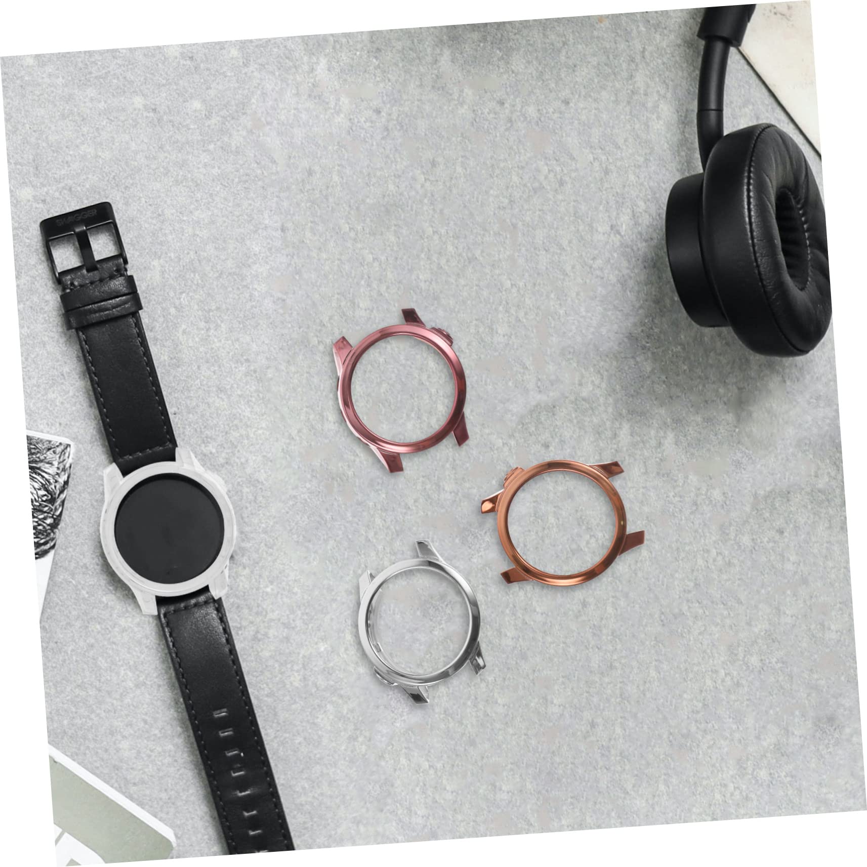 HOMSFOU 20stücke Teiliges Tpu Schutzgehäuse Für Smartwatch Kratzfest Anti-schock Transparent Roségold Robuster Displayschutz Für Optimale Und Stil
