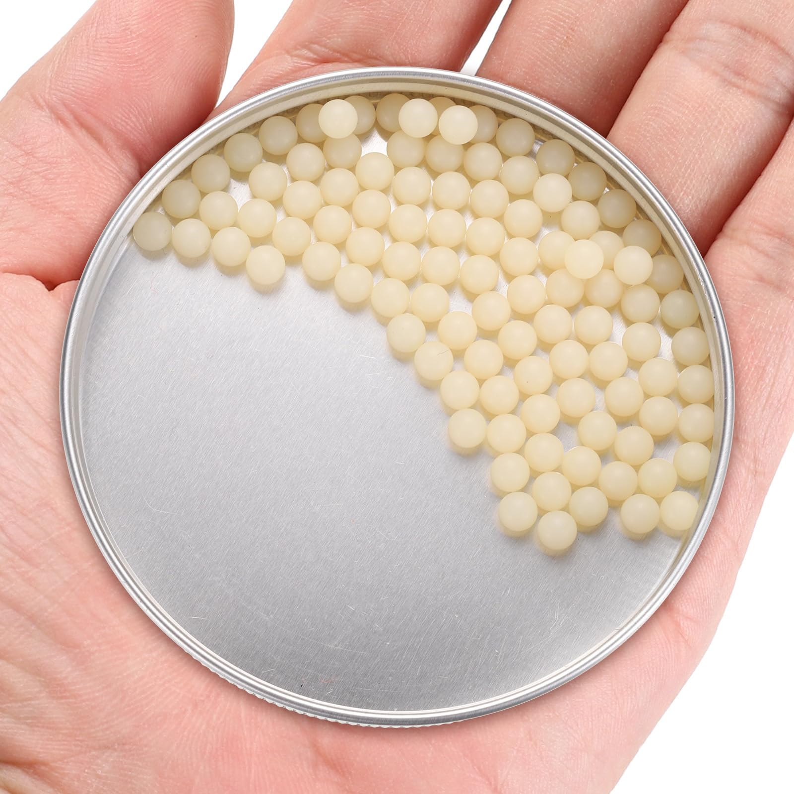 QUARKZMAN 5 mm Bolas de Rodamiento de Nylon Sólido, 100 Piezas Bolas de Plástico de Precisión