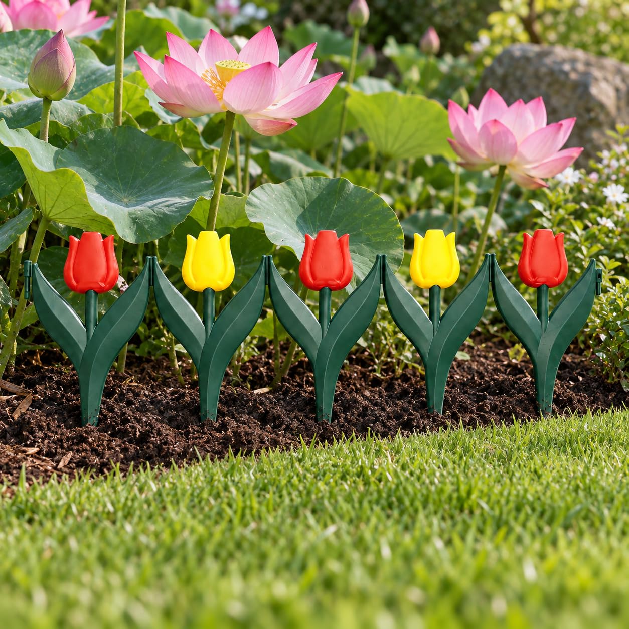 da Giardino Plastica, Bordura, Legno bianco, 3,5 cm
