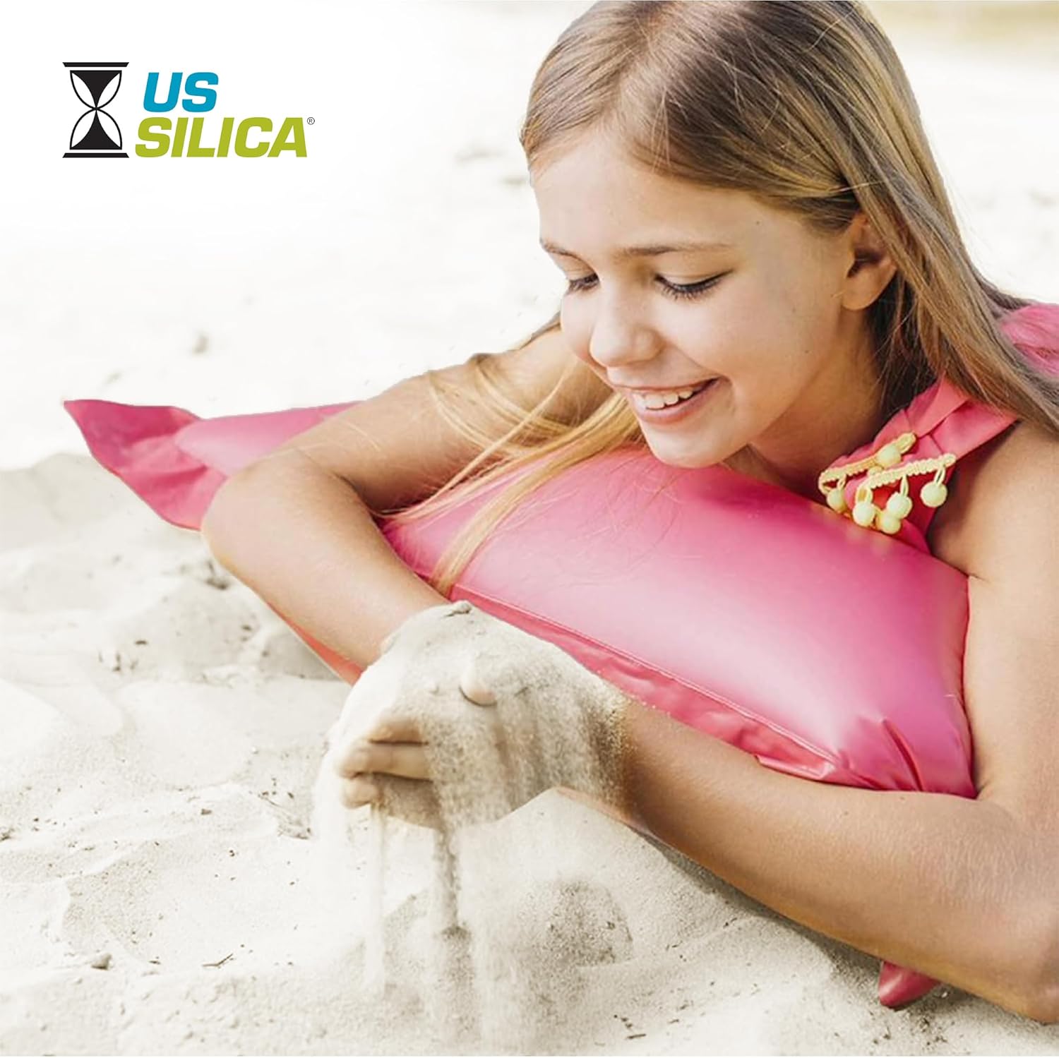 U.S. Silica Large 50 Pound Play Sand, Finely Graded, Fully Washed and Easy to Use for Children's Art, Trays, and Sandbox, 4 Pack