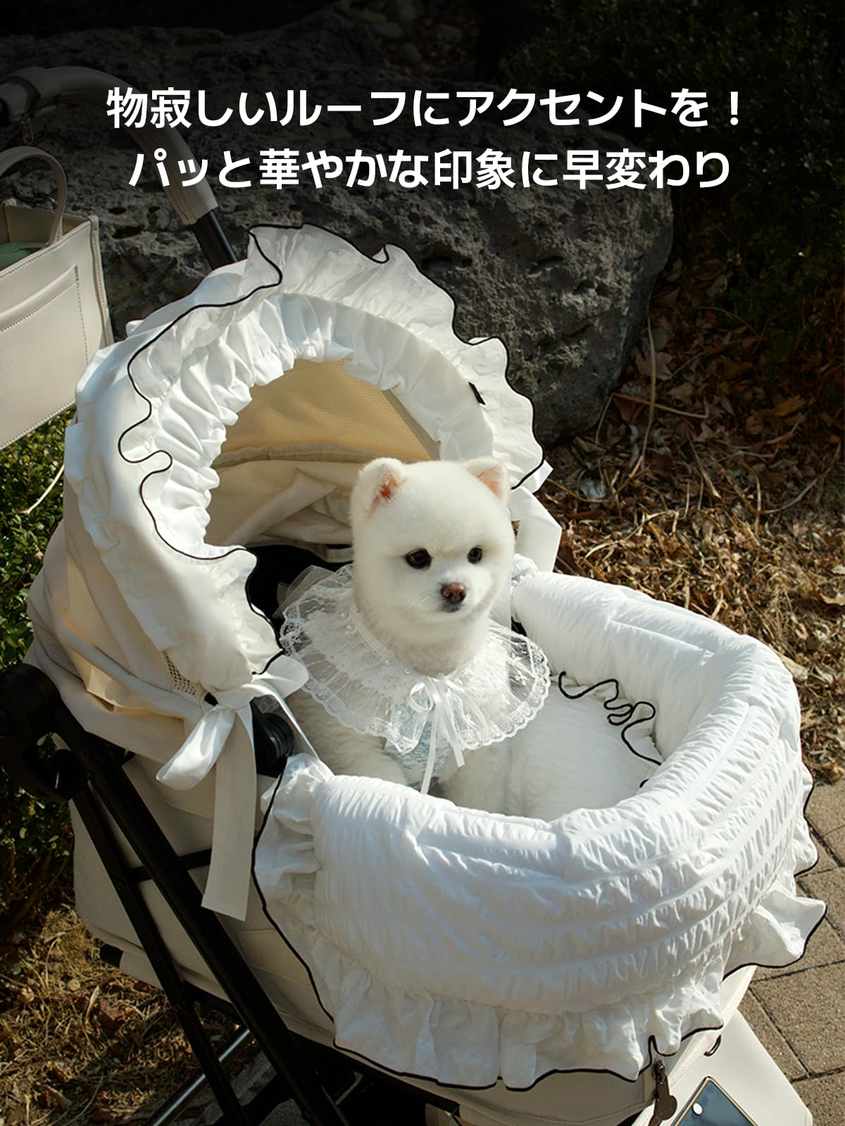 Amazon | HARRYSPET バギーボンネット New Margaret/Olive Leaf ペット