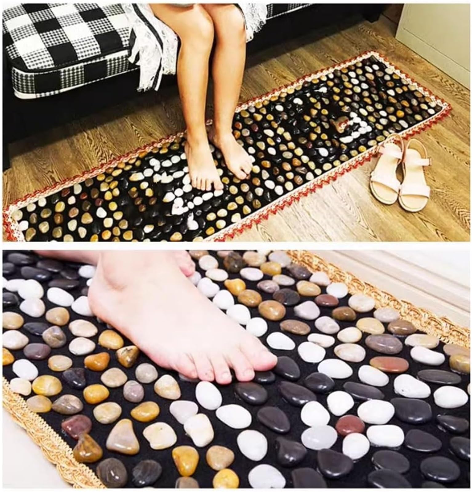 Amazon.com: LemNin Pebble Foot Massage Cushion,Foot Massage Mat