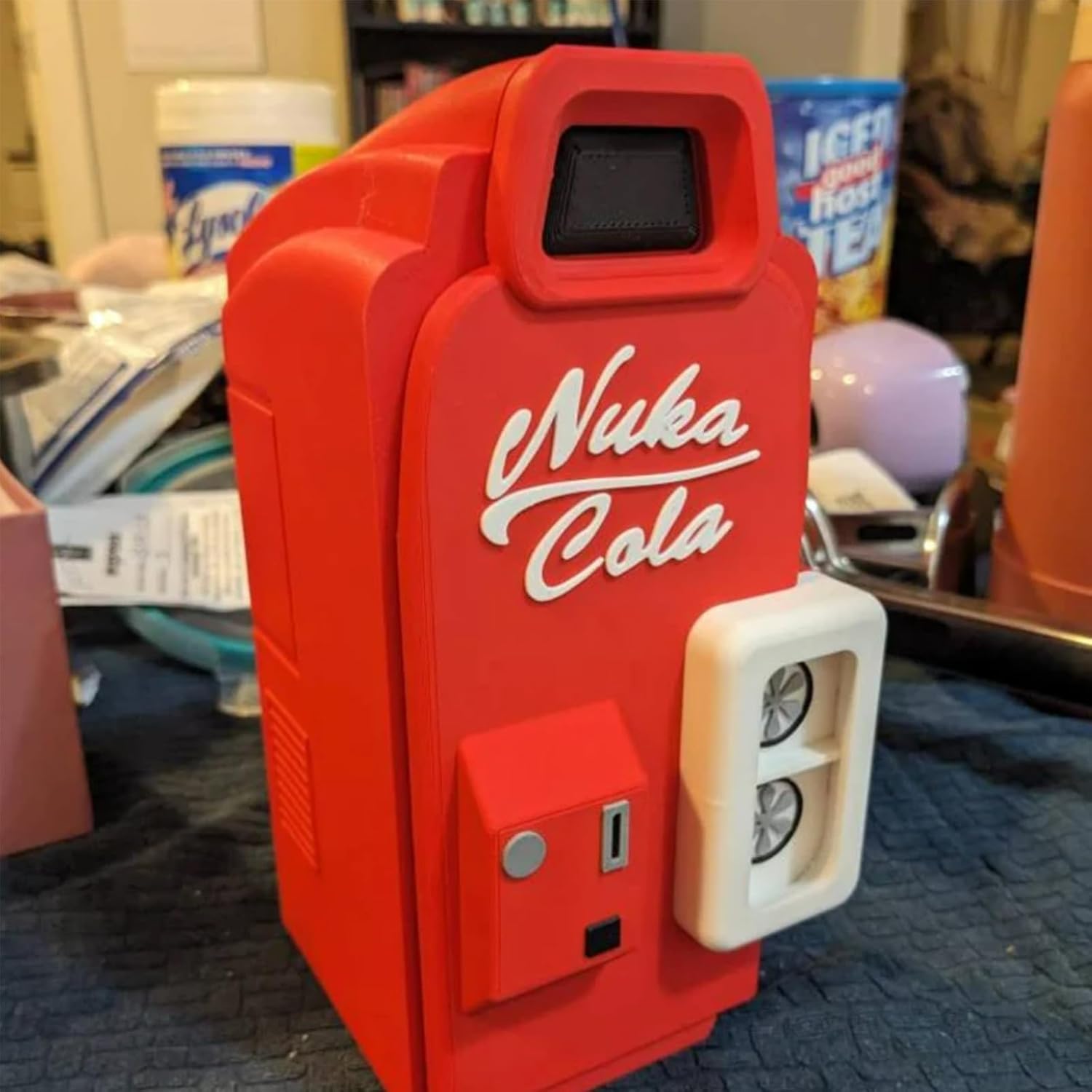 Nuka Card Storage, Red Commander Deck Box for Dice & Holding 100+ Sleeved Cards - Perfect TCG Gift & TCG Accessories For TCG Enthusiasts
