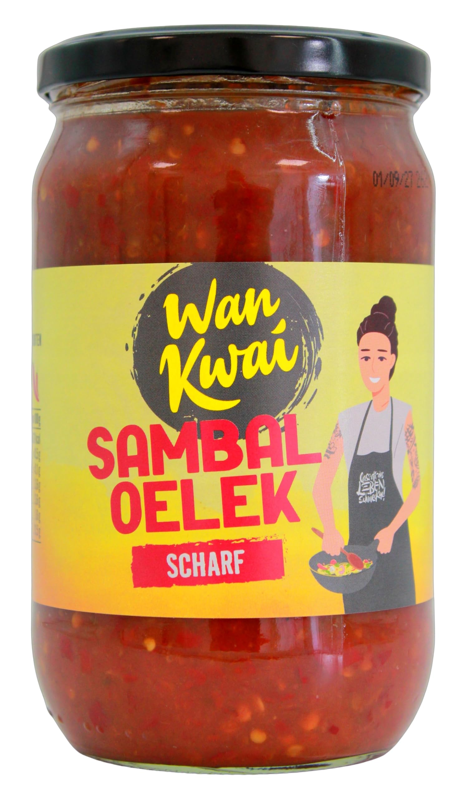 Wan Kwai Sambal Oelek Scharfe Gewürzsauce, 6er Pack (6 x 750g Glas)