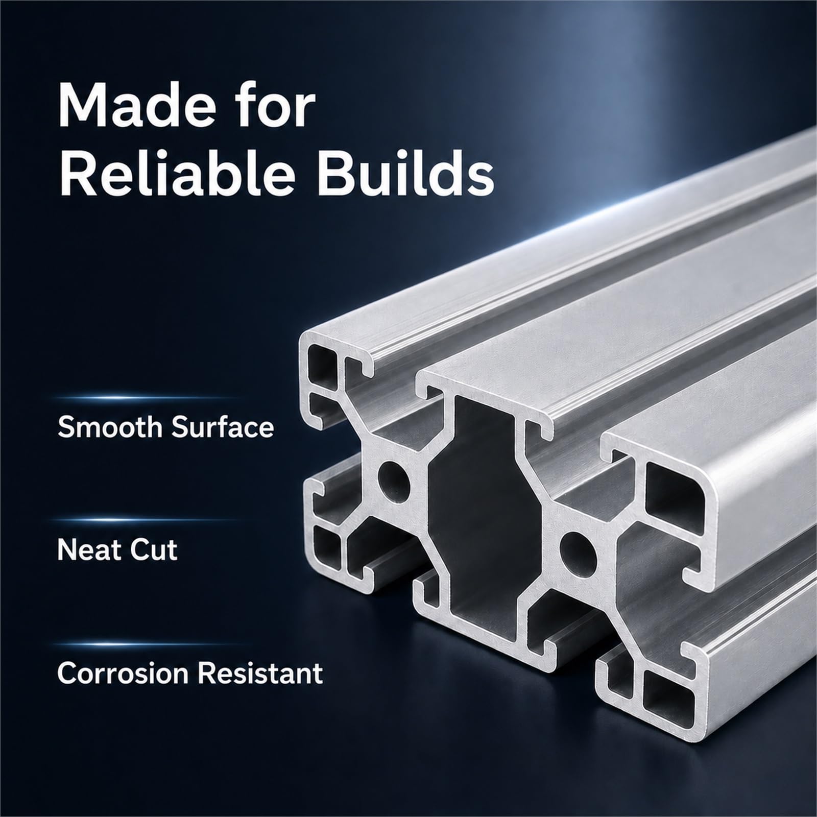Perfil De Montaje Aluminio Ranura,Perfil Aluminio Anodizado,Perfiles De ExtrusióN De Aluminio,Resistencia A La OxidacióN,Adecuado para Impresoras 3D,Soportes Y Muebles