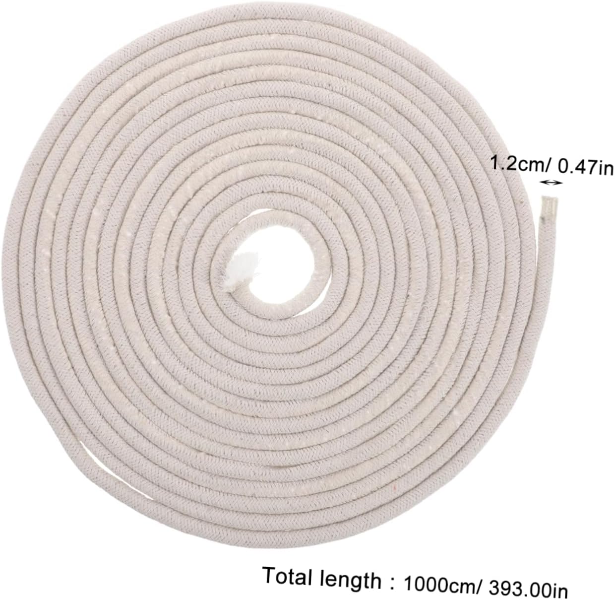 10M Handwoven Cotton Rope Multi Functional Thick String for Crafting DIY Projects Water Absorbing Versatile Use Weaving