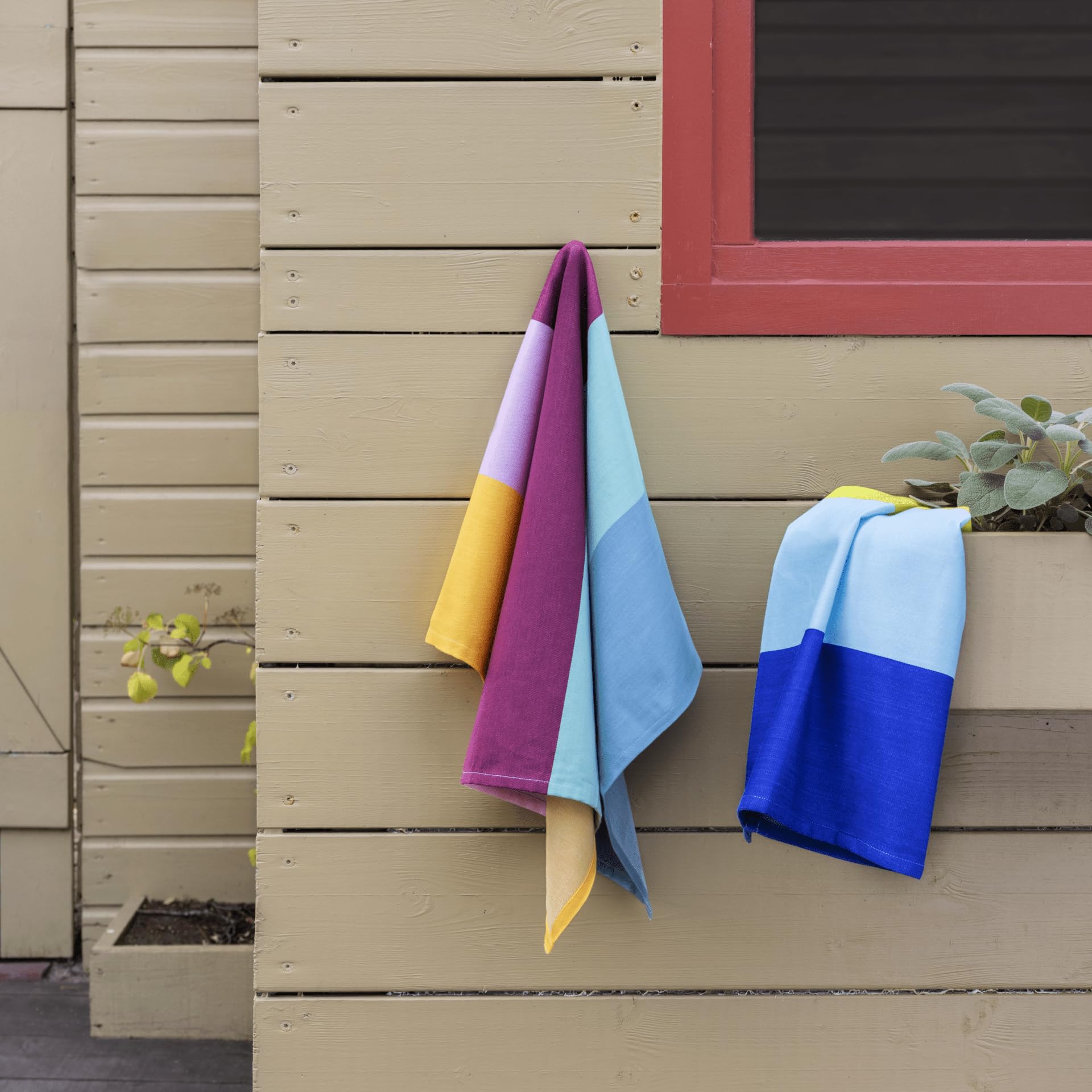 Remember Tea Towels Set - 50 x 70 cm - 100% Cotton - Colourful Tea Towels Set (No. 22), Mehrfarbig - Image 2