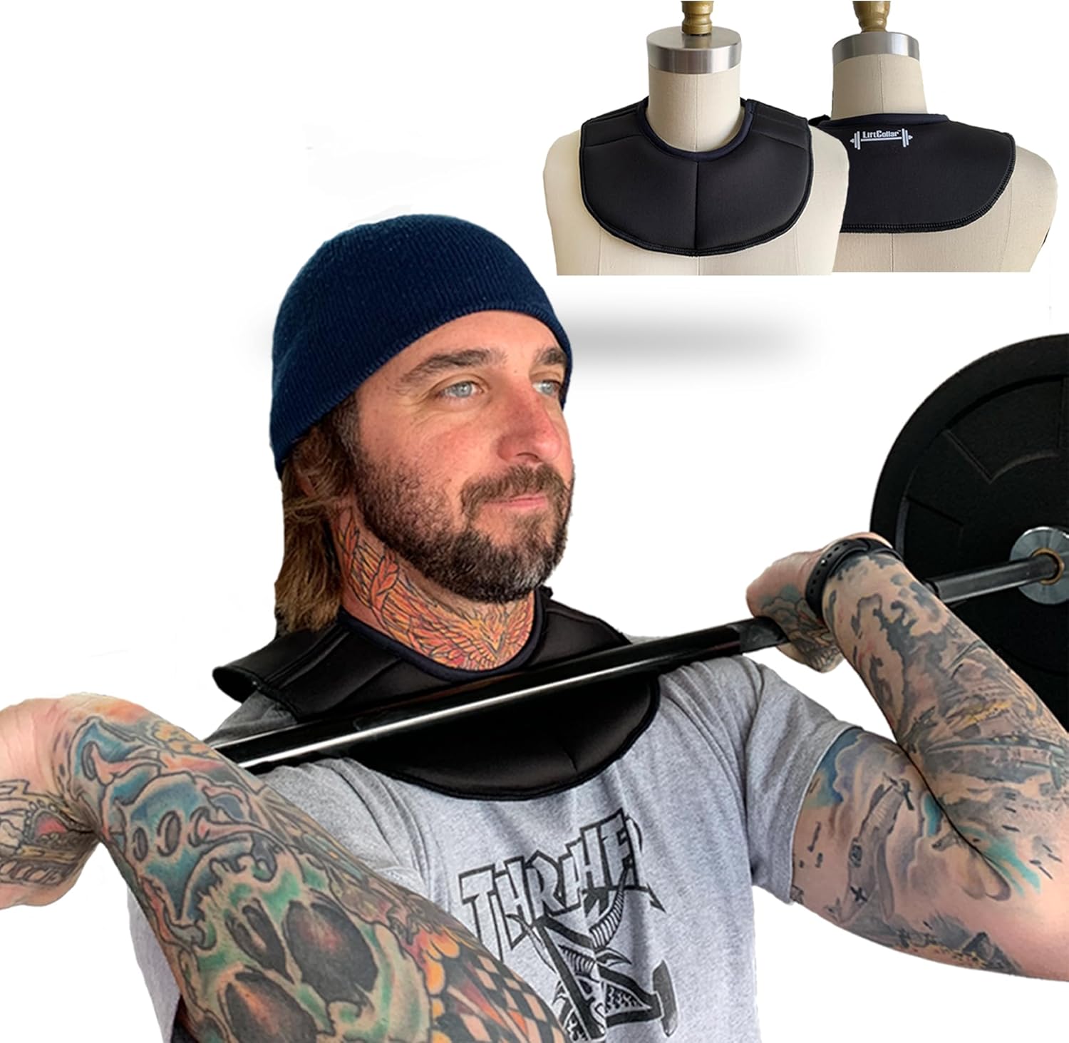 Padded Neck Collar - Anti-Bruise Protection for Weightlifting, Cross-Training, Squats and Barbell Workouts. Weightlifting Collar - Clavicle Protection and Injury Prevention During Gym Workouts. Barbell Squat Pad - Enhanced Safety and Comfort. Cushioned, and Stabilizing Neck Support for Fitness.