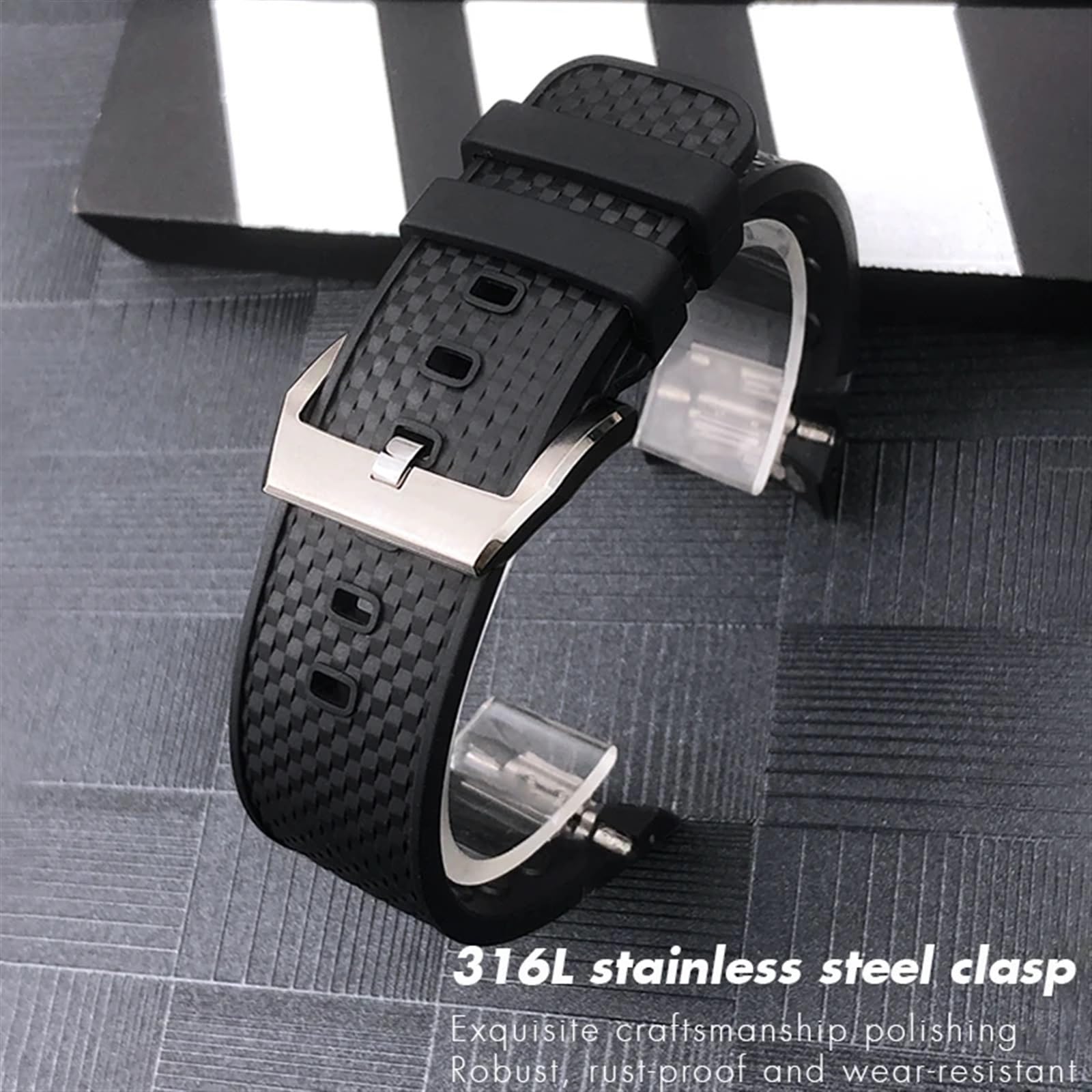 Correa de reloj de goma de liberación rápida de 22mm apta para IWC Aquatimer pulsera con sistema de cambio rápido correa de reloj de silicona negra para hombres