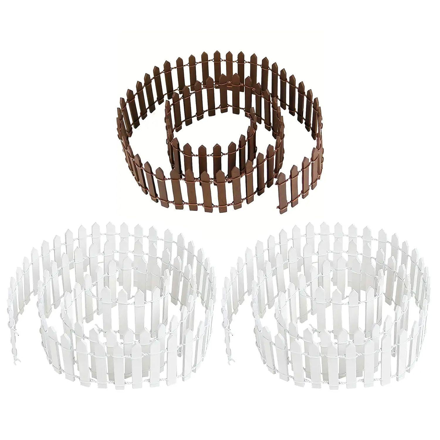 CVFRTT 3 Pieces Of Model Fence, Mini Ornaments, Landscape Ornaments, Landscaping Accessories, Dollhouse Decoration Supplies