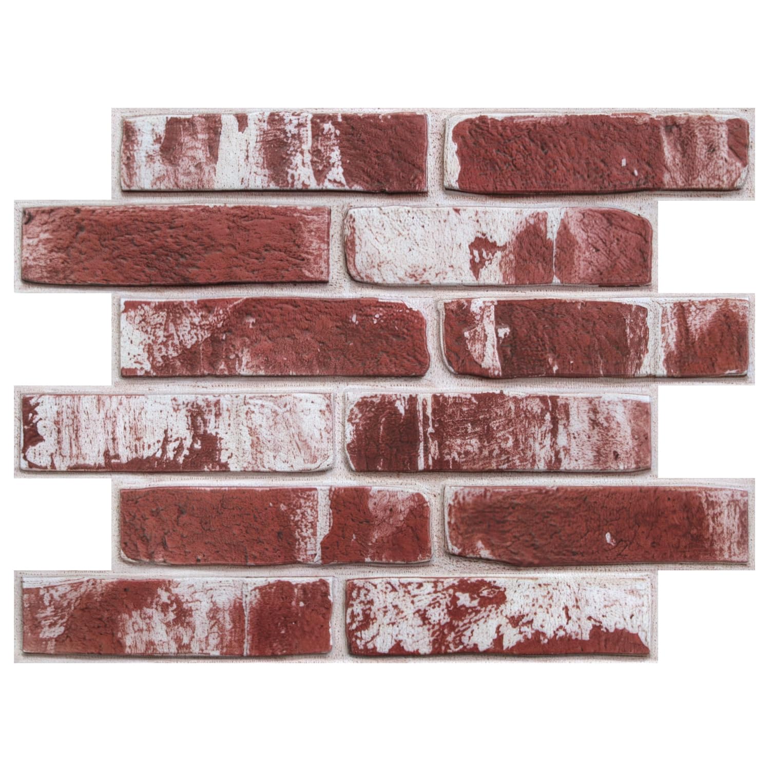 COMSTICKC 3D Wandpaneele Selbstklebend, 10 Stück, 3D Wandverkleidung Steinoptik PVC Wandaufkleber 3D Ziegeloptik Tapete Selbstklebende, 30 X 40 CM Wall Panel für Wohnzimmer,Schlafzimmer,Küche