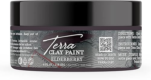 Miniatura 1 de Dixie Belle Paint Company Terra Clay Paint (Baya de saúco, 4 onzas)