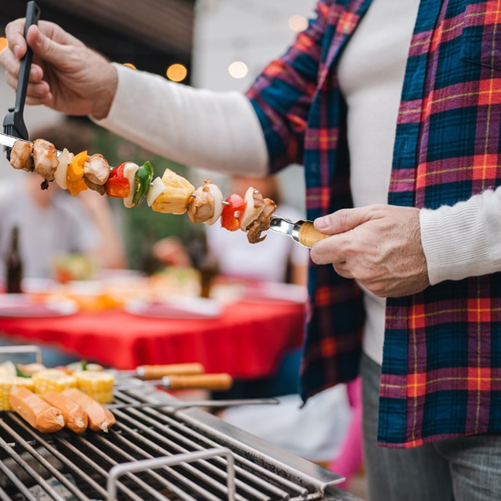 Modern Houseware Imports Inc 77165 BBQ SKEWER 4PC SET 18FTFT