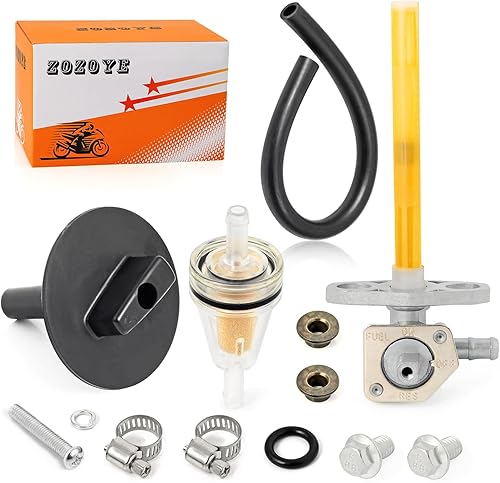 Miniatura 2 de Grifo de válvula de gasolina y palanca para Honda Foreman 400 450 TRX400FW TRX450 S ES 4x4 1995-2004 Rincon 650 TRX650 2003-2005 16950-HM7-003