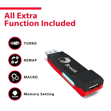 Brook Wingman NS Lite Converter Supporting P5/P4/P3 & Xb Series X|S/One/360/Elite2 Controllers on Switch/Switch 2 or PC (X-Input) | Button Remap, Macro & 5-Level Turbo