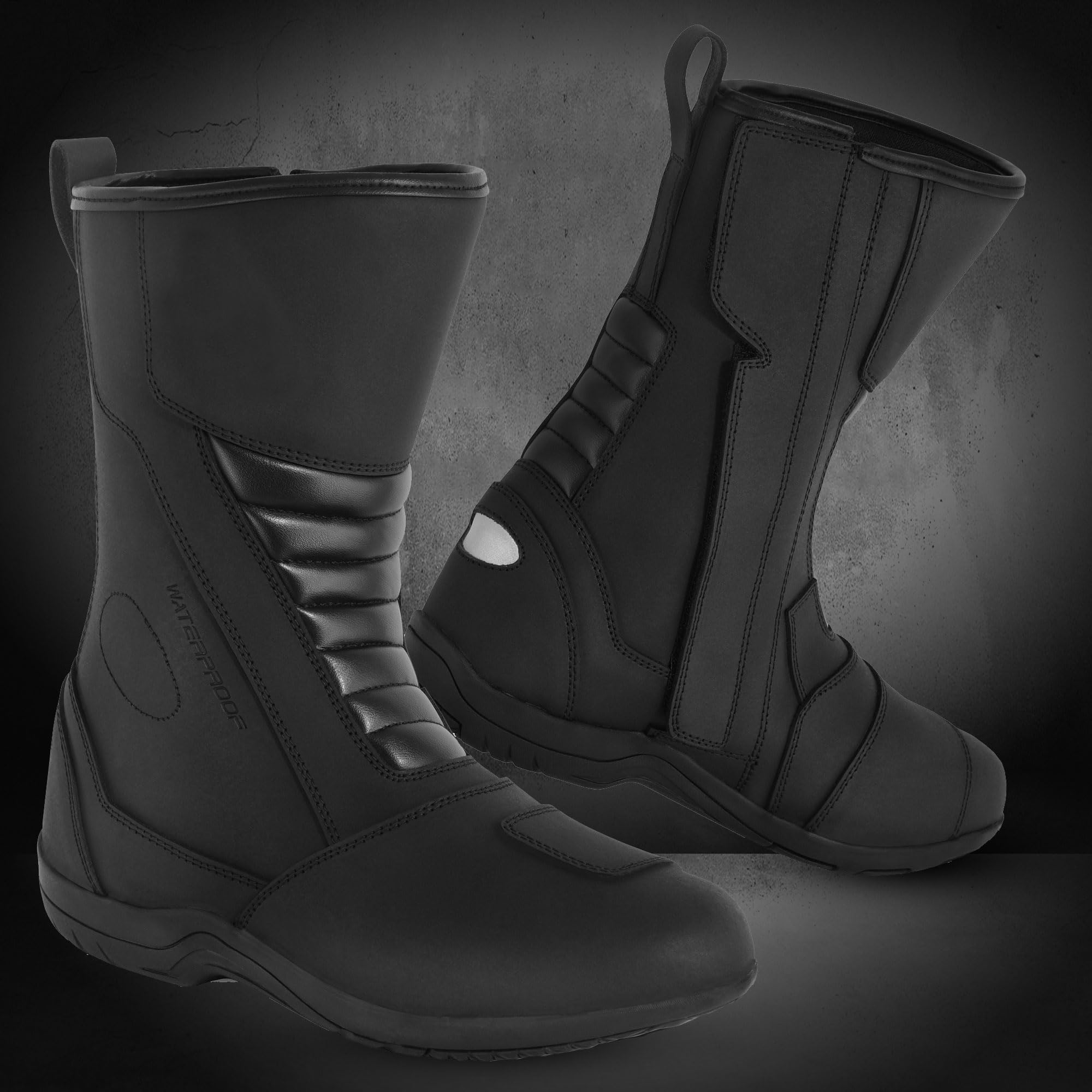 Chaussures de moto pour homme, chaussures de rue renforcées, protection contre les chocs, semelle antidérapante