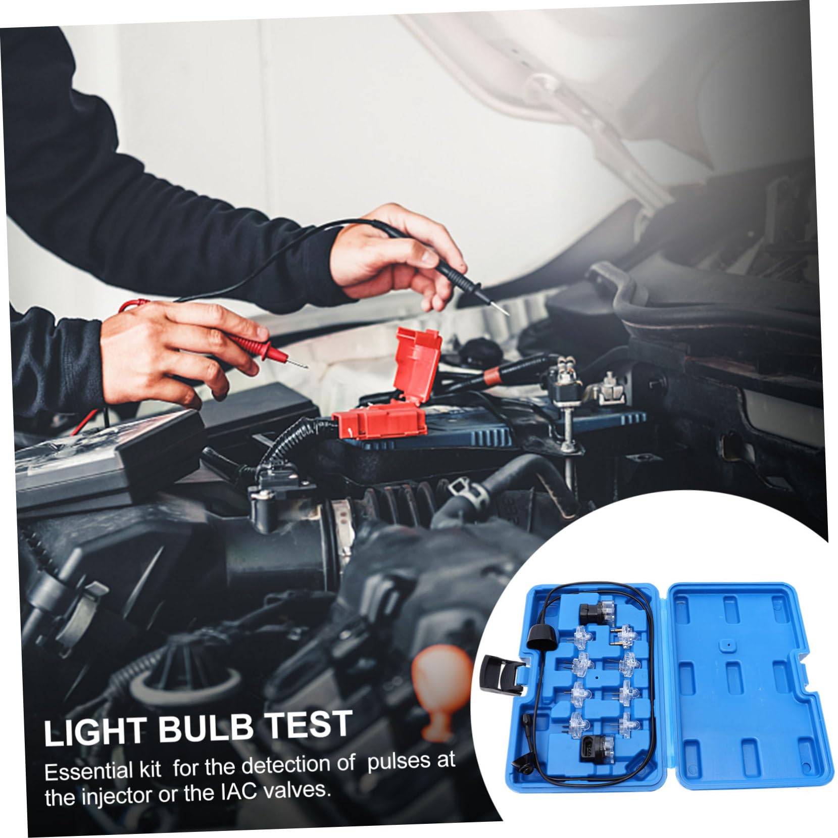 SOLUSTRE Probador de Circuitos Automotriz 1 Juego Plástico Cobre Azul | Inspección del Sistema Eléctrico del Coche, Mantenimiento de Revisión, Apariencia Creativa